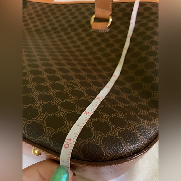 Celine Brown Macadam PVC/ Leather Tote Bag 🤎 - Picture 12 of 13